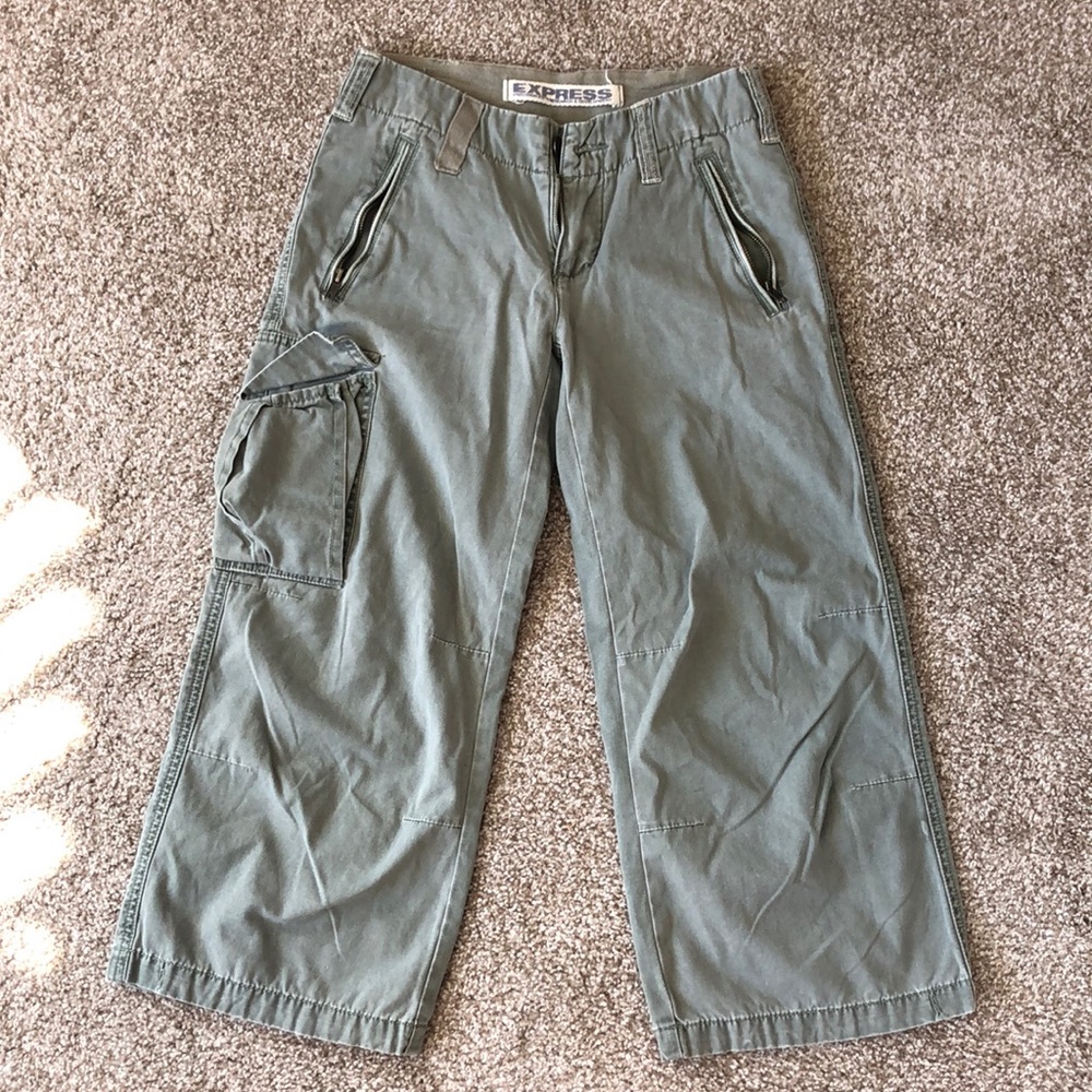 Express cargo pant capris y2k